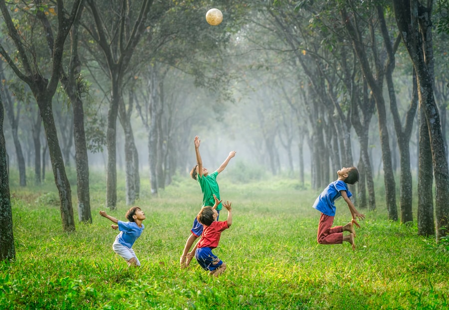 Kids outdoors