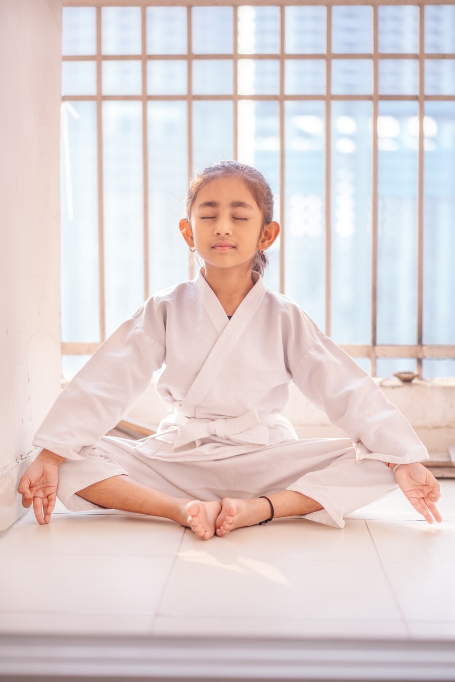 Calm child breathing